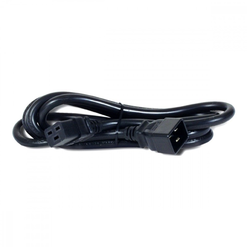Kabel zasilający 20A o długości 2m C19 na C20 | PartsPC.pl