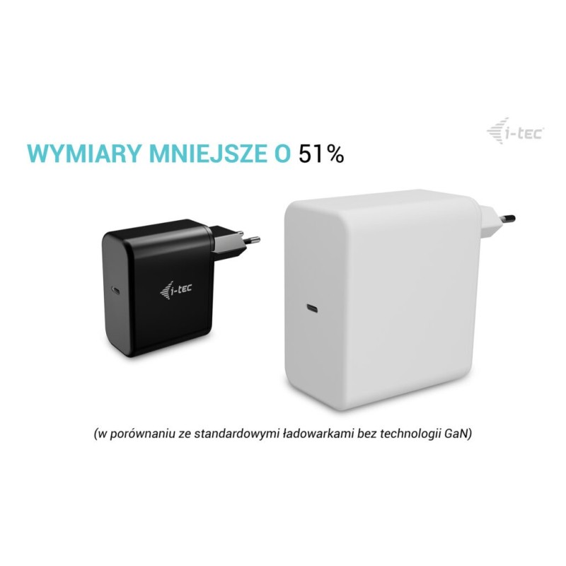 Ładowarka USB-C GaN Charger PD 100W czarna | PartsPC.pl