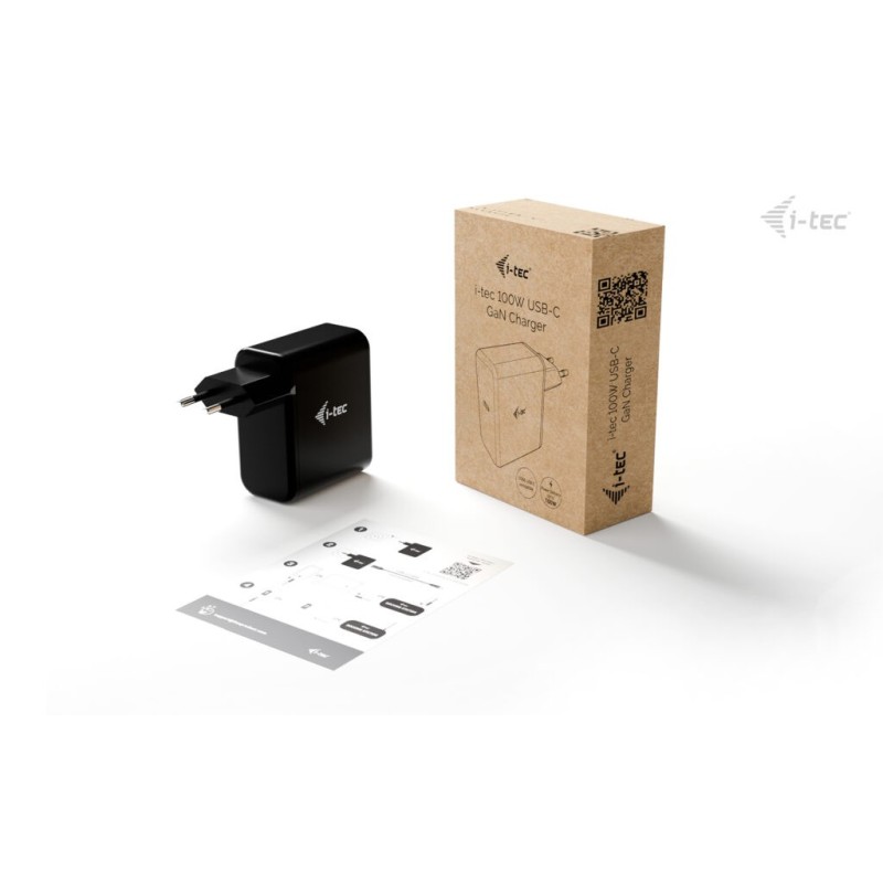 Ładowarka USB-C GaN Charger PD 100W czarna | PartsPC.pl