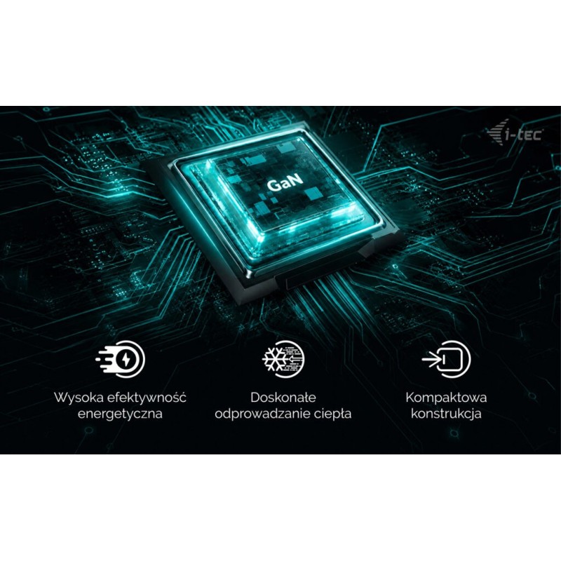 Ładowarka 65W USB-C GaN Charger PD 65W czarna | PartsPC.pl