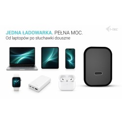 Ładowarka 65W USB-C GaN Charger PD 65W czarna | PartsPC.pl