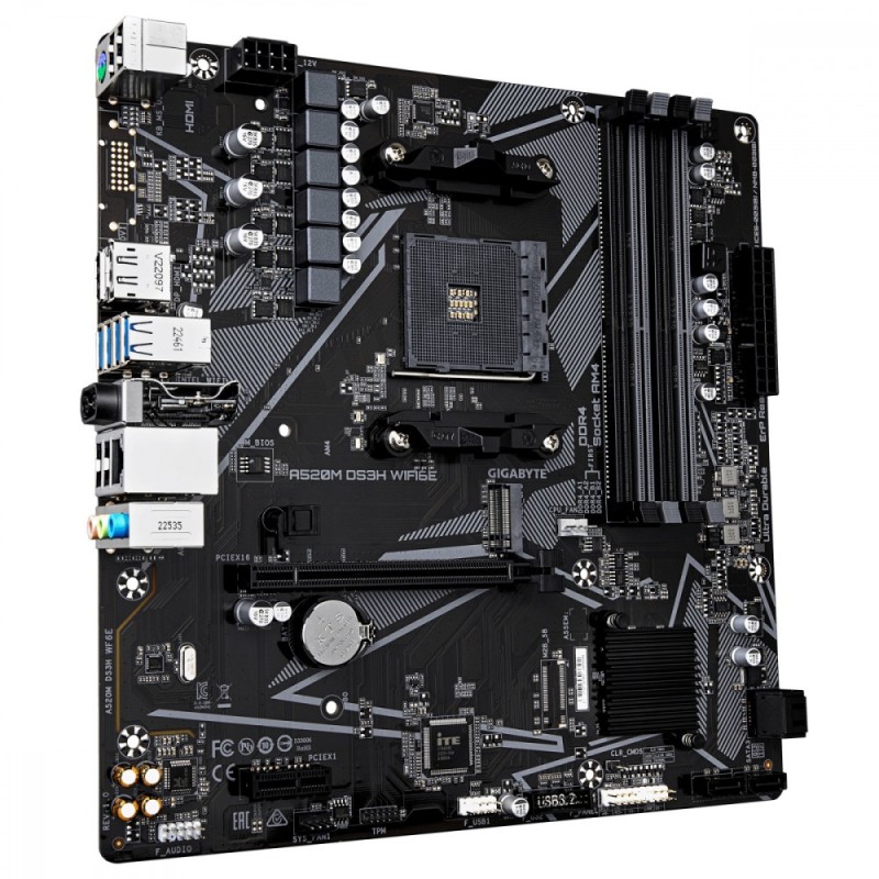Płyta główna A520M DS3H WF6E AM4 4DDR4 mATX | PartsPC.pl