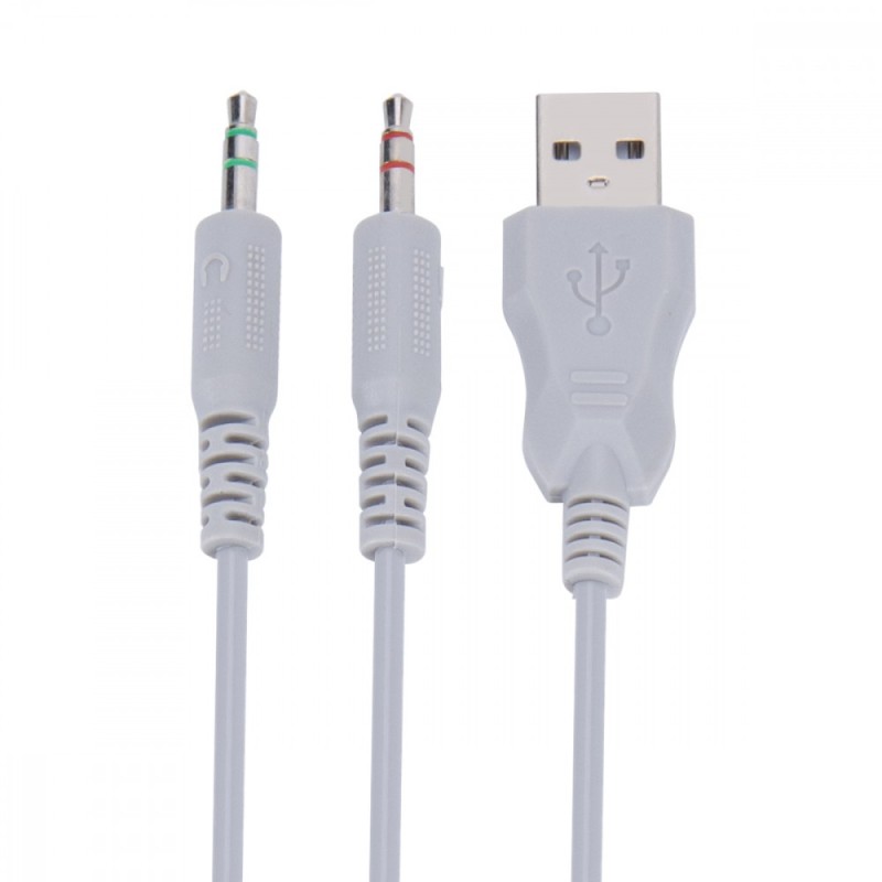 Słuchawki nauszne LUMI 40 wired białe | PartsPC.pl