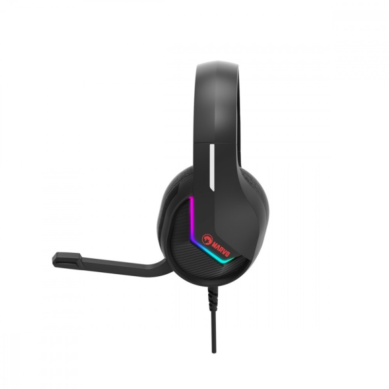 Słuchawki TACTIC 40 RGB mikrofon wired czarne | PartsPC.pl