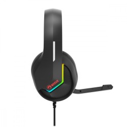 Słuchawki TACTIC 40 RGB mikrofon wired czarne | PartsPC.pl