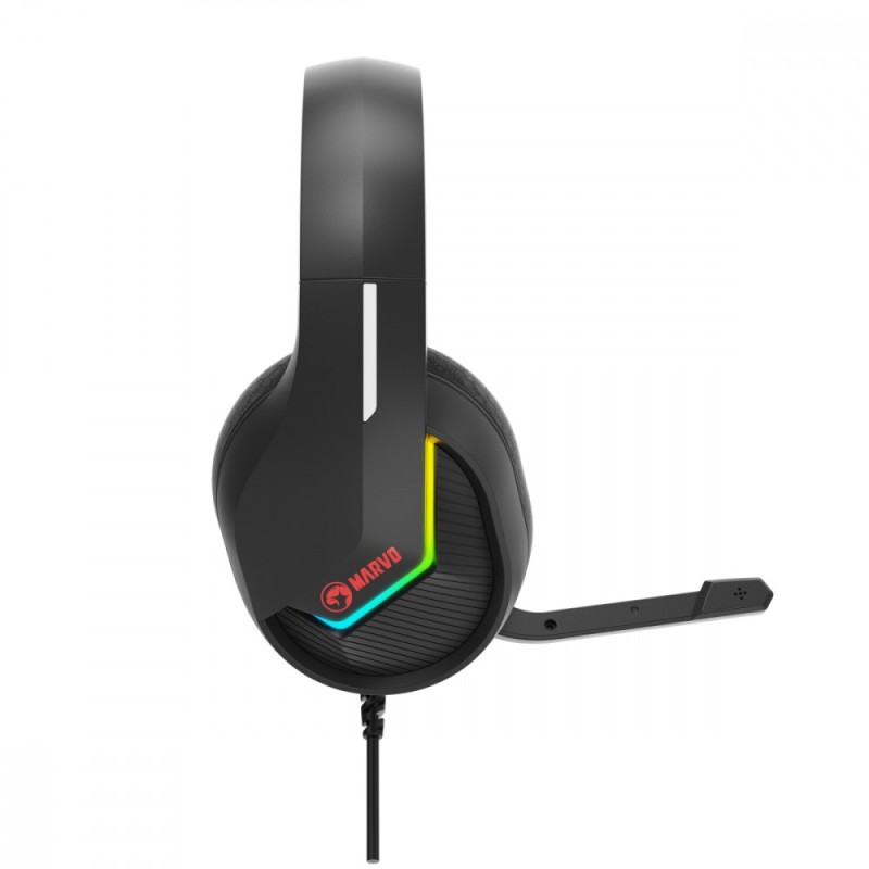 Słuchawki TACTIC 40 RGB mikrofon wired czarne | PartsPC.pl