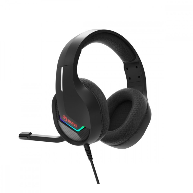 Słuchawki TACTIC 40 RGB mikrofon wired czarne | PartsPC.pl