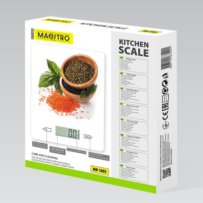 Waga kuchenna szklana "SPICES" MR-1803-NEW | PartsPC.pl