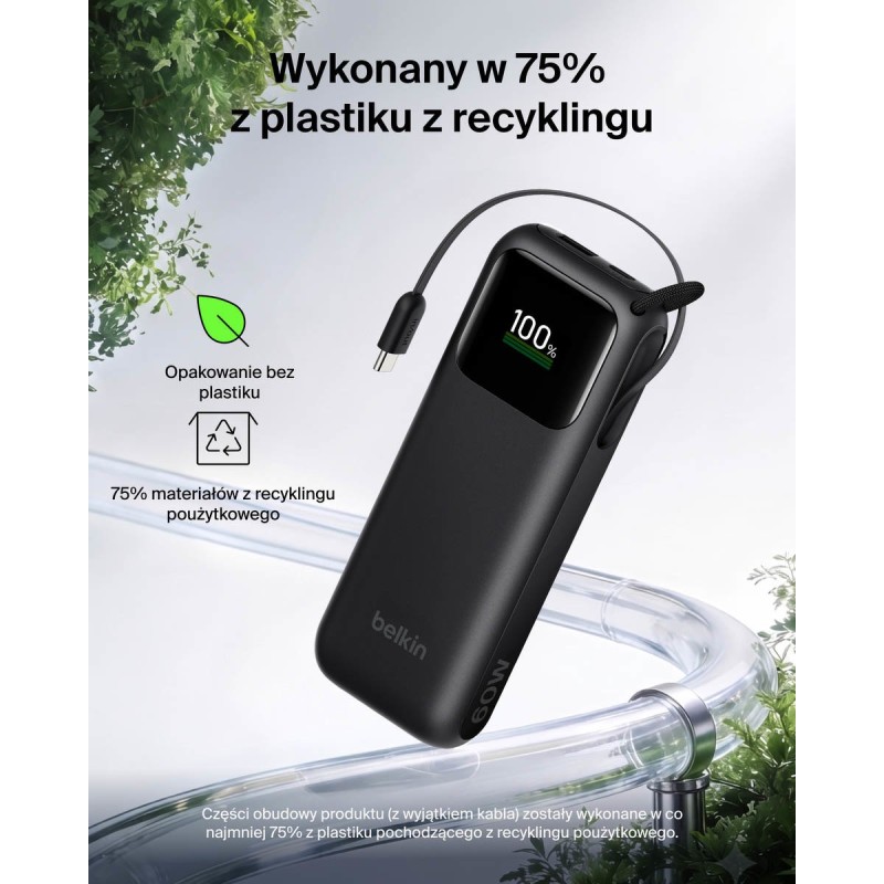 Belkin BPB041HQBK UltraCharge Powerbank 11 000 mAh z wysuwan… | PartsPC.pl