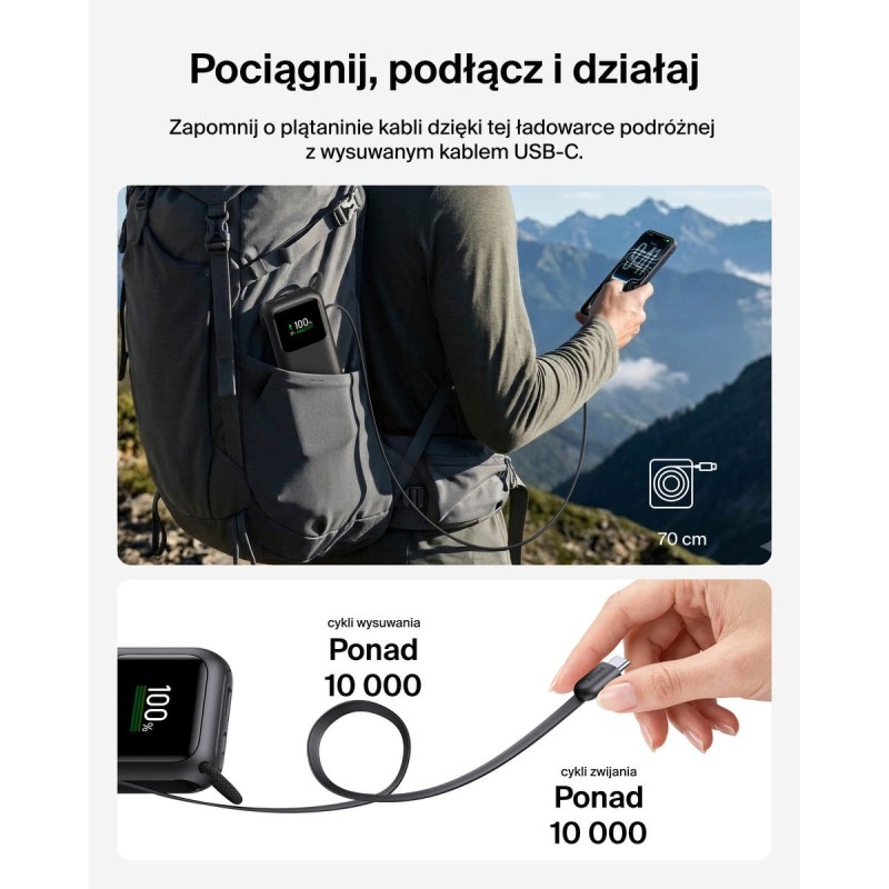 Belkin BPB041HQBK UltraCharge Powerbank 11 000 mAh z wysuwan… | PartsPC.pl