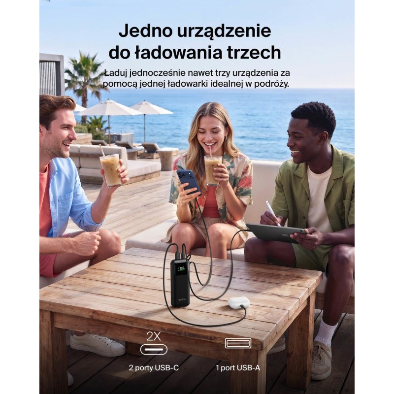 Belkin BPB041HQBK UltraCharge Powerbank 11 000 mAh z wysuwan… | PartsPC.pl