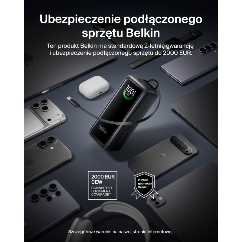 Belkin BPB042HQBK UltraCharge Powerbank 22 000 mAh z wysuwan… | PartsPC.pl