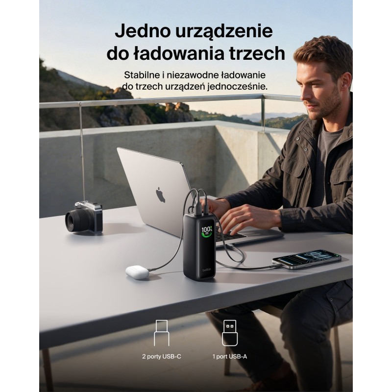 Belkin BPB042HQBK UltraCharge Powerbank 22 000 mAh z wysuwan… | PartsPC.pl