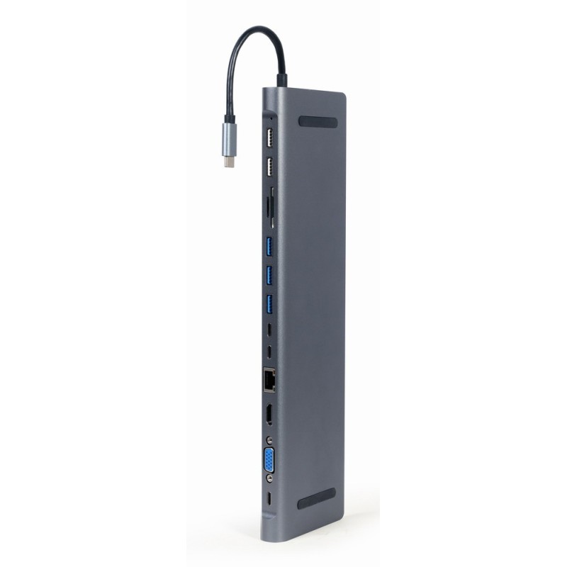 Hub USB-C HDMI GbE 3xUSB 3.1 2xUSB 2.0 2xUSB-C USB-C PD Card… | PartsPC.pl