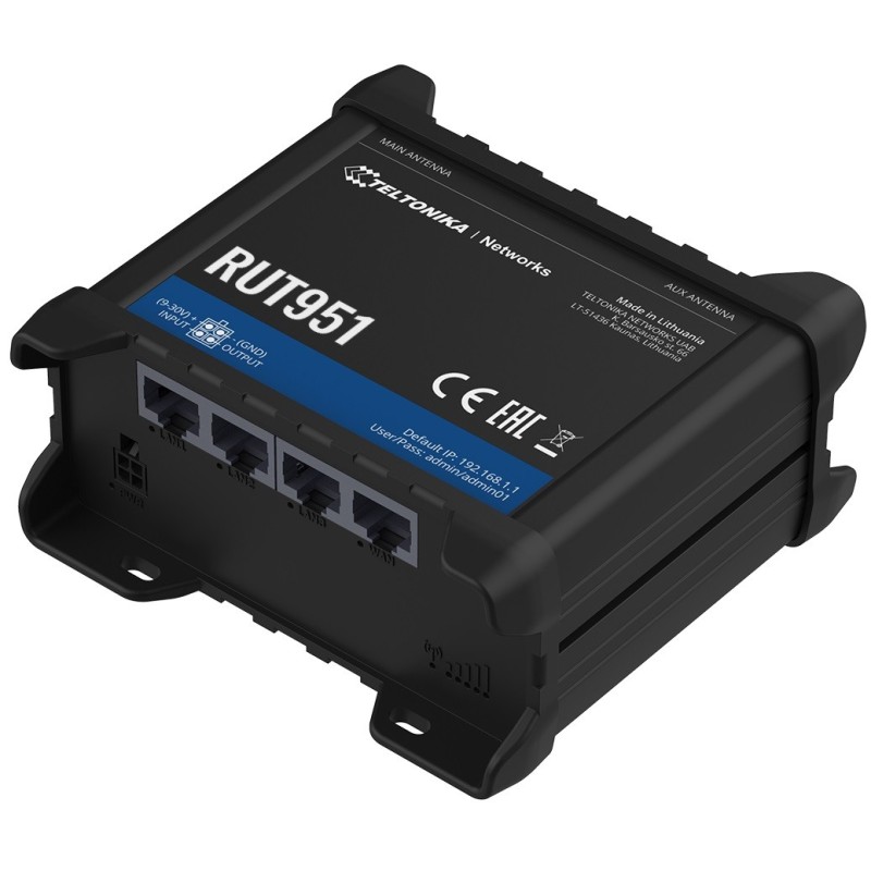 Router LTE RUT951 (Cat4), 3G, 2G, WiFi, Ethernet | PartsPC.pl