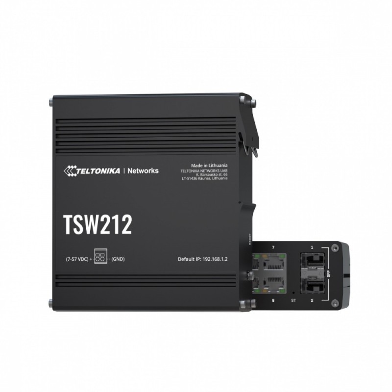 Przełącznik zarządzalny przemysłowy TSW212 2xSFP 8xGbE L2/L3 | PartsPC.pl