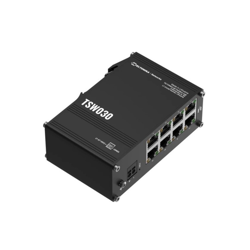 Switch TSW030 8xRJ45 porty 10/100Mbps DIN | PartsPC.pl