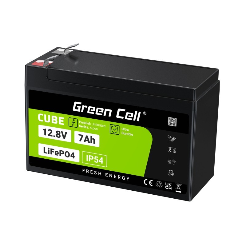 Akumulator CUBE LiFePO4 7Ah 12V/12.8V 89.6Wh | PartsPC.pl