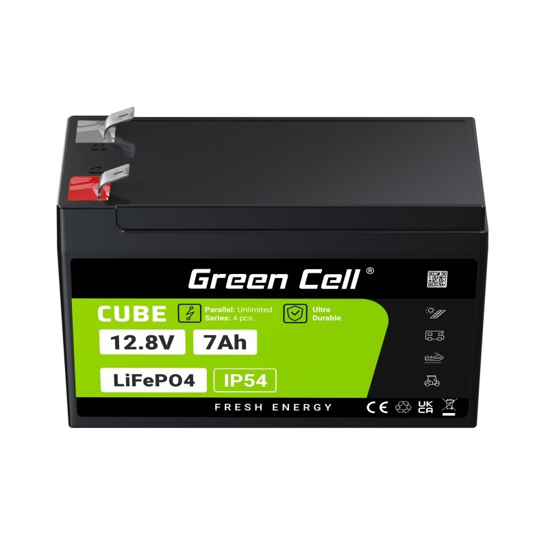 Akumulator CUBE LiFePO4 7Ah 12V/12.8V 89.6Wh | PartsPC.pl