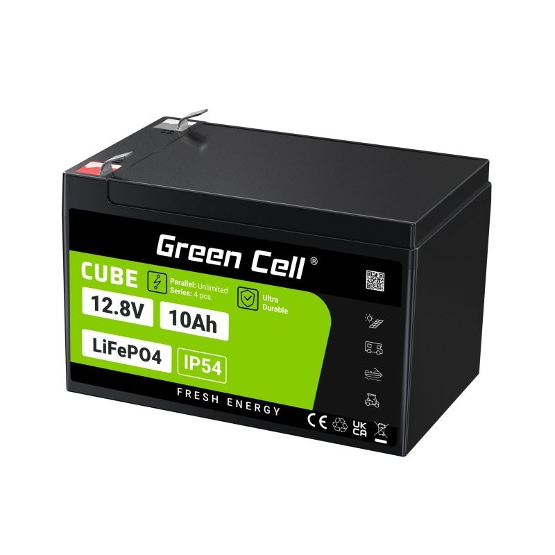 Akumulator CUBE LiFePO4 10Ah 12V/12.8V 128Wh | PartsPC.pl