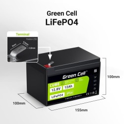 Akumulator CUBE LiFePO4 12Ah 12V/12.8V 153.6Wh | PartsPC.pl