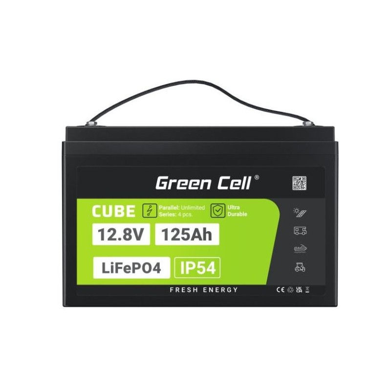 Akumulator LiFePO4 125Ah 12V/12.8V 1600Wh | PartsPC.pl