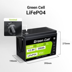 Akumulator LiFePO4 200Ah 12V/12.8V 2560Wh | PartsPC.pl