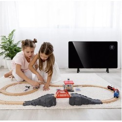 Grzejnik elektryczny na podczerwień czarny MUG-23 | PartsPC.pl