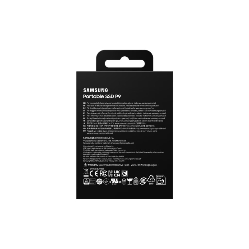 Dysk SSD Portable P9 2TB USB4.0 GEN 3x2 MU-PJ2T0G/WW | PartsPC.pl