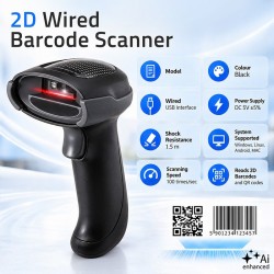 Czytnik kodów kreskowych 1D 2D | QR | EAN | USB | PartsPC.pl