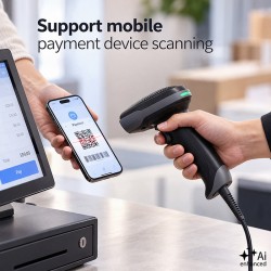 Czytnik kodów kreskowych 1D 2D | QR | EAN | USB | PartsPC.pl