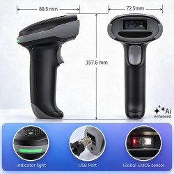 Czytnik kodów kreskowych 1D 2D | QR | EAN | USB | PartsPC.pl