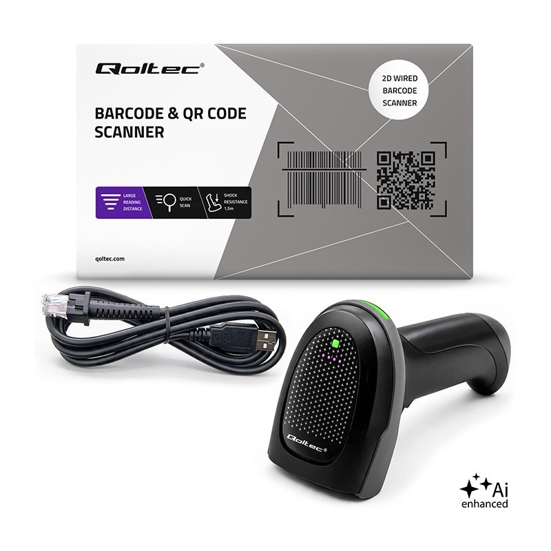 Czytnik kodów kreskowych 1D 2D | QR | EAN | USB | PartsPC.pl