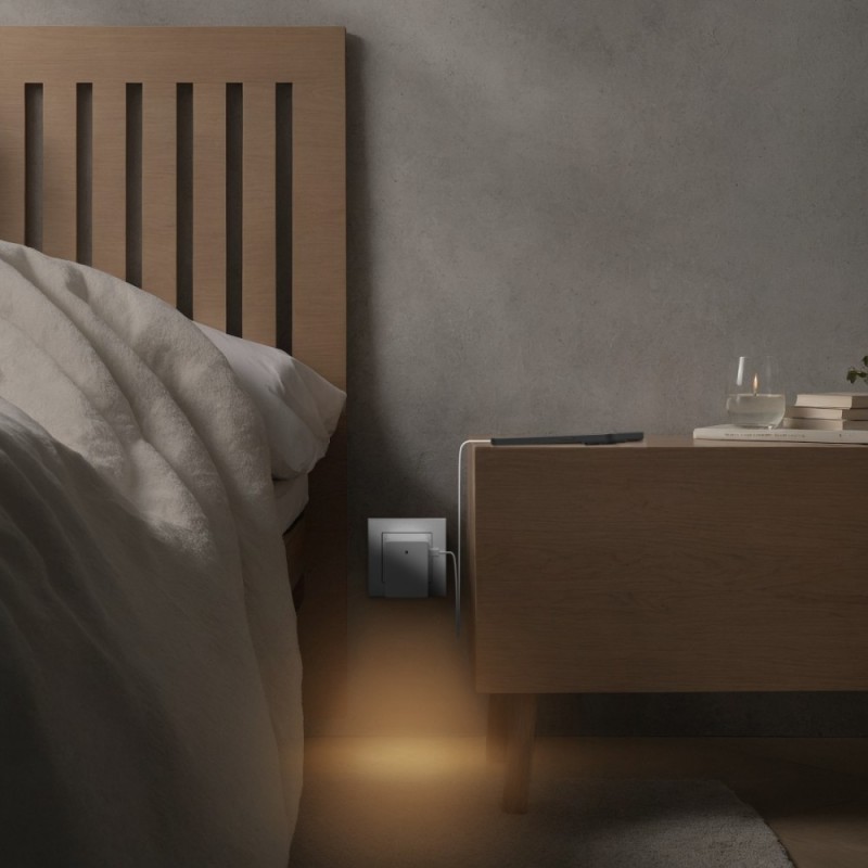 Lampka nocna led z USB czujnik zmierzchu | PartsPC.pl