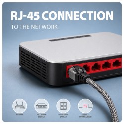 ADE-AM20 USB-A Gigabit Ethernet adapter z zintegrowanym kabl… | PartsPC.pl