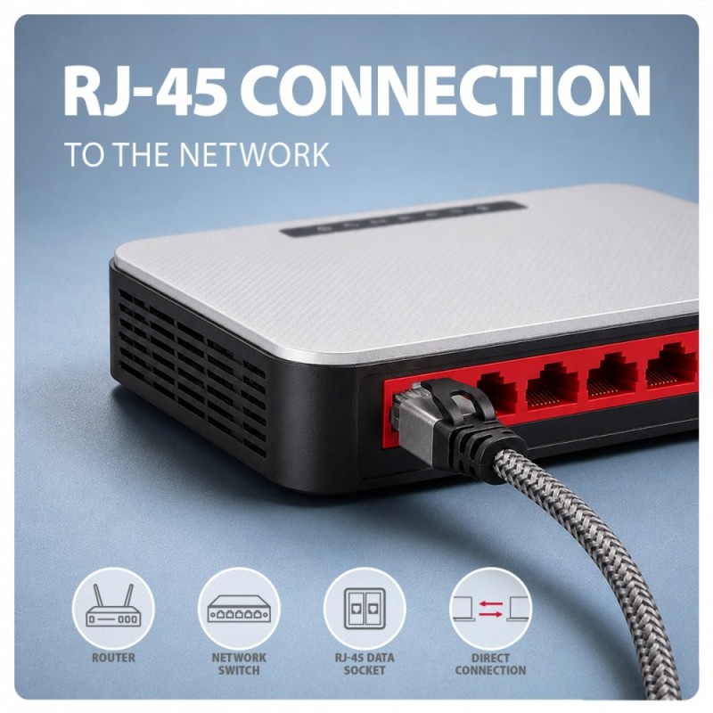 ADE-AM30 USB-A Gigabit Ethernet adapter z zintegrowanym kabl… | PartsPC.pl