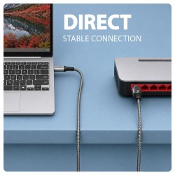 ADE-AM30 USB-A Gigabit Ethernet adapter z zintegrowanym kabl… | PartsPC.pl