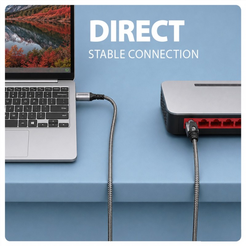 ADE-AM50 USB-A Gigabit Ethernet adapter z zintegrowanym kabl… | PartsPC.pl