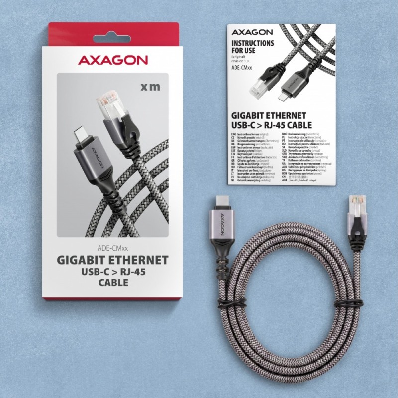 ADE-CM20 USB-C Gigabit Ethernet adapter z zintegrowanym kabl… | PartsPC.pl