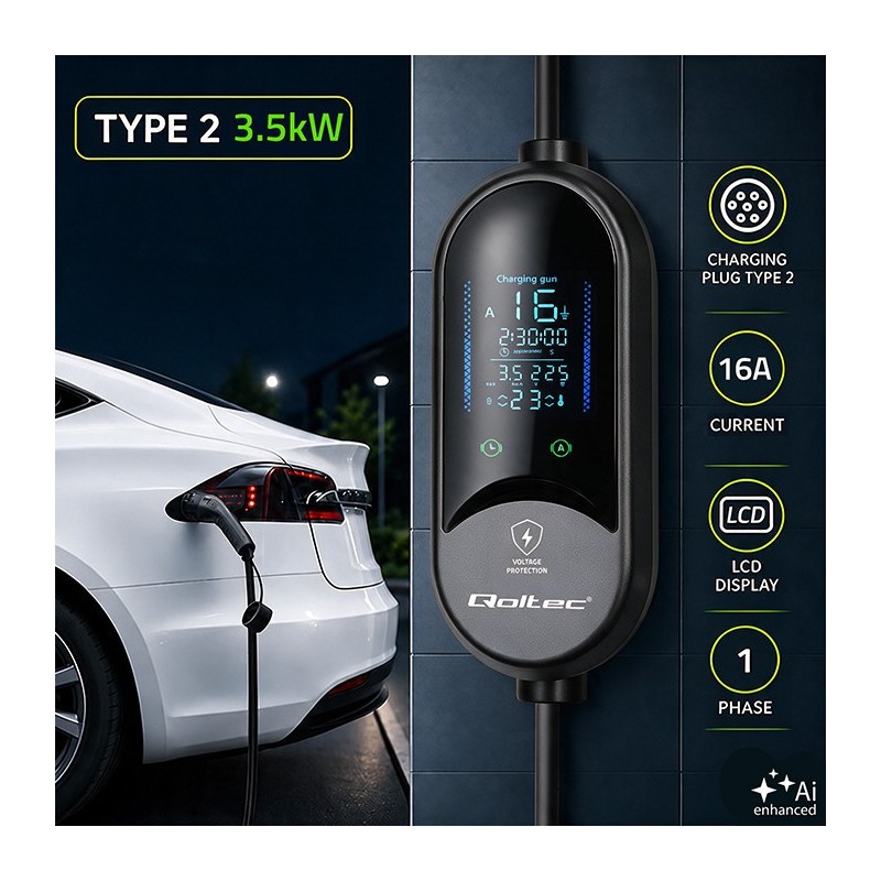 Ładowarka do samochodu elektrycznego | 3.5kW | 230V | SCHUKO… | PartsPC.pl