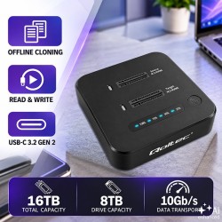 Stacja dokująca dysków SSD M.2 NVMe | PCIe | DUAL 2x8TB | US… | PartsPC.pl