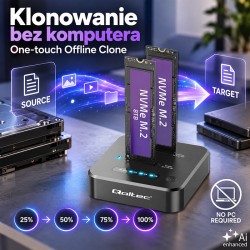 Stacja dokująca dysków SSD M.2 NVMe | PCIe | DUAL 2x8TB | US… | PartsPC.pl