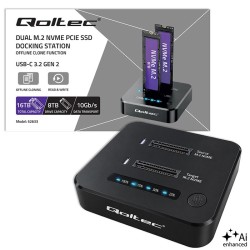 Stacja dokująca dysków SSD M.2 NVMe | PCIe | DUAL 2x8TB | US… | PartsPC.pl