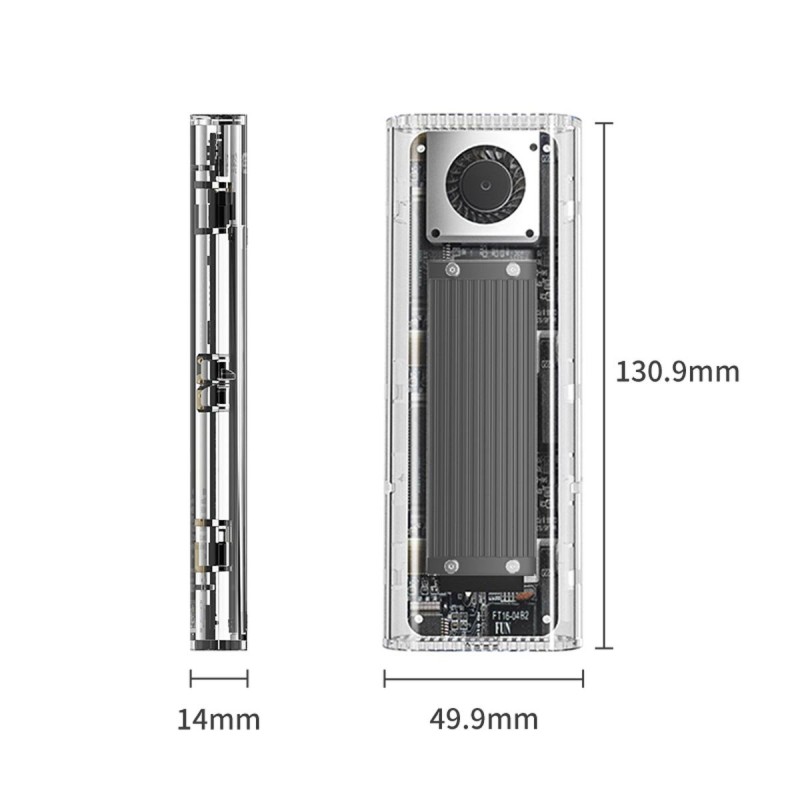 Orico Obudowa na dysk M.2 NVMe, USB-C 20Gbps | PartsPC.pl
