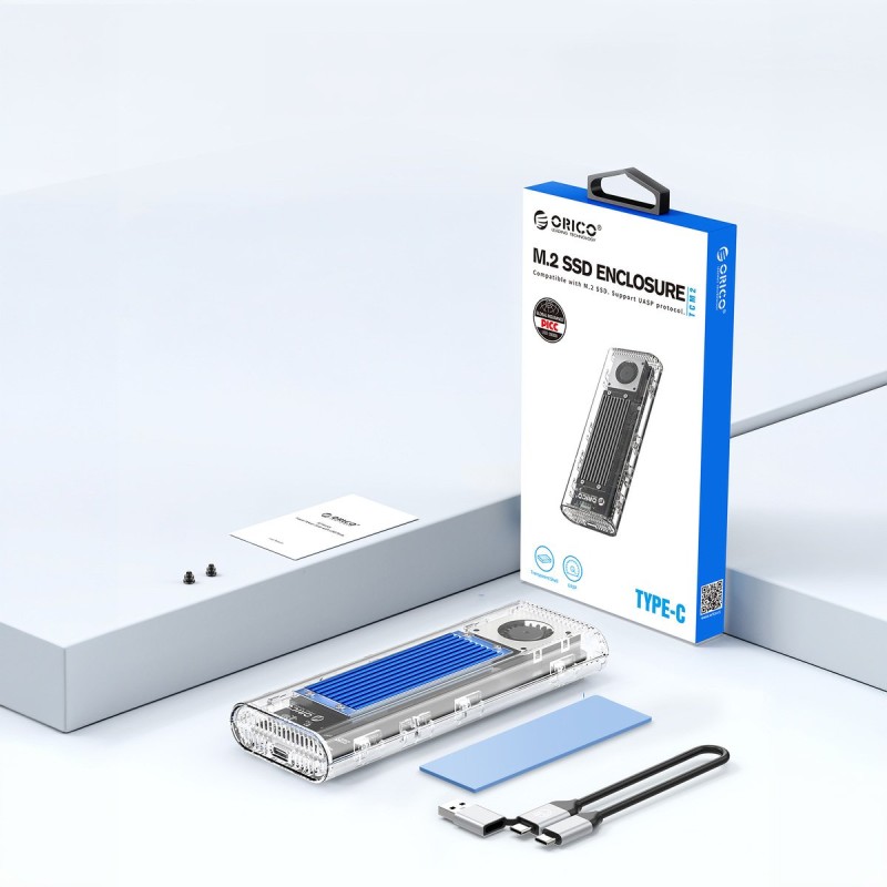 Orico Obudowa na dysk M.2 NVMe, USB-C 20Gbps | PartsPC.pl