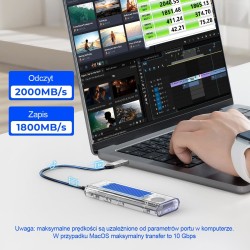 Orico Obudowa na dysk M.2 NVMe, USB-C 20Gbps | PartsPC.pl