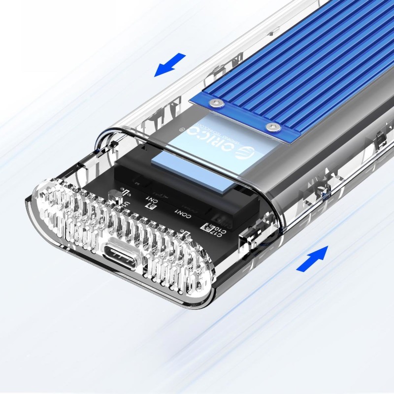 Orico Obudowa na dysk M.2 NVMe, USB-C 20Gbps | PartsPC.pl