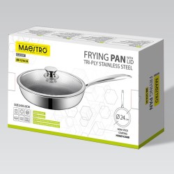 Profesjonalna patelnia z pokrywką "Plaster miodu" 24 cm MR-1… | PartsPC.pl