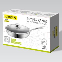 Profesjonalna patelnia z pokrywką "Plaster miodu" 28 cm MR-1… | PartsPC.pl