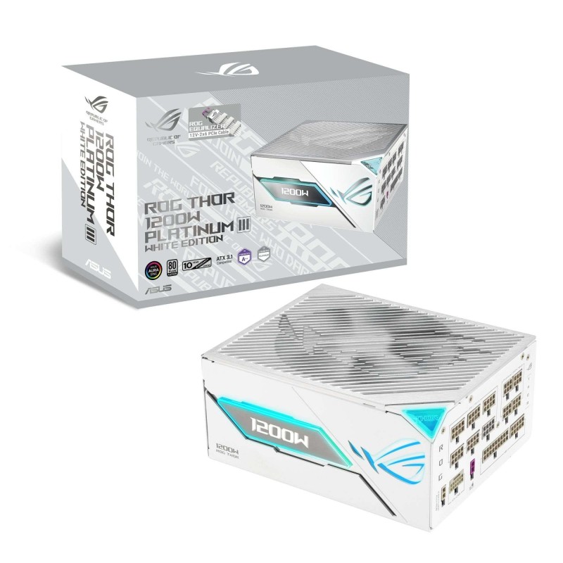 Zasilacz Asus ROG Thor 1200W Platinum III White Edition (ROG Equalizer) 80Plus Platinum aPFC